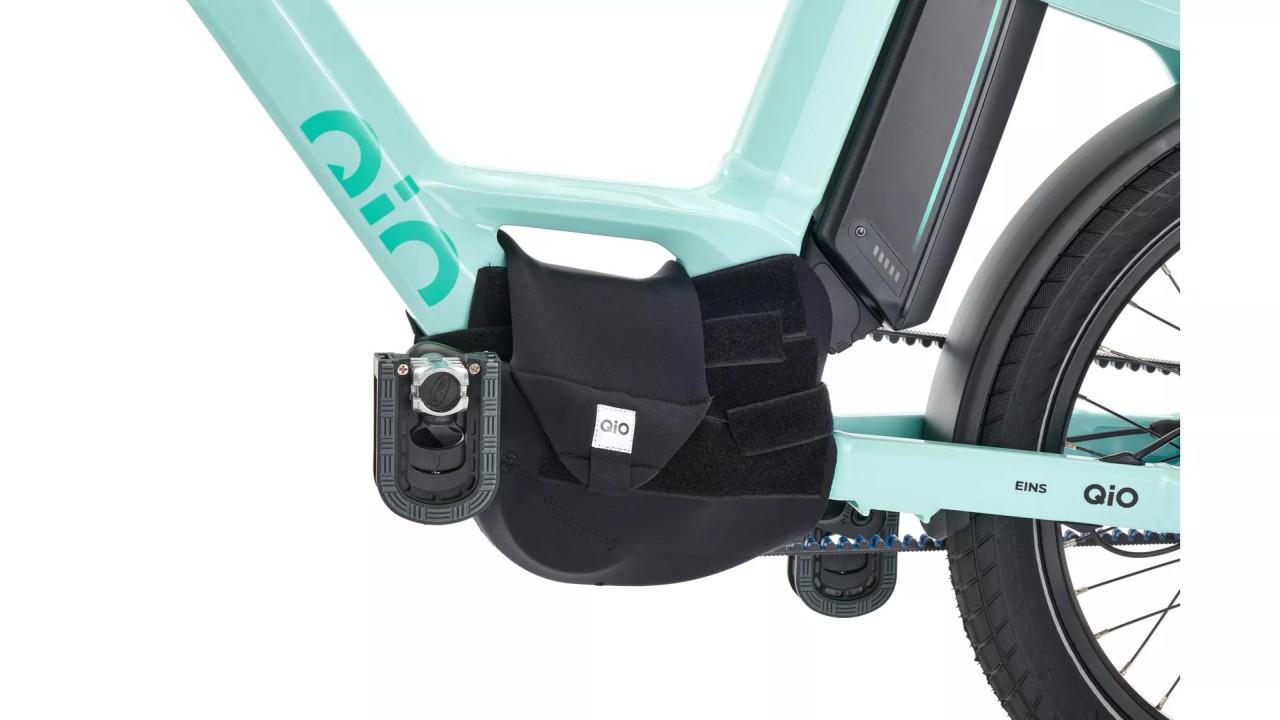 Qio Motor Cover Schutzhülle für E-Bike Mittelmotor schwarz