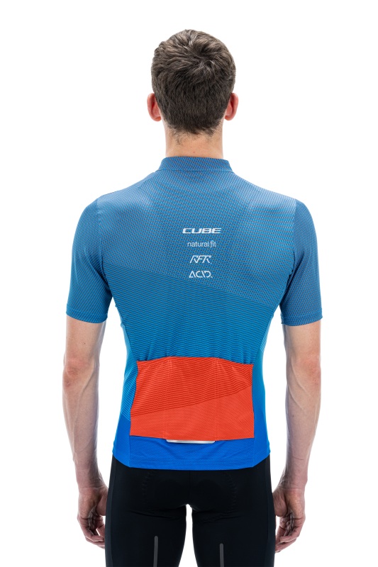 Cube Teamline CMPT Fahrrad Trikot kurz blau/rot 2027