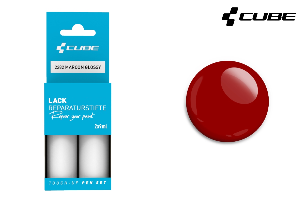 Cube Touch-Up Pen Lackreparaturstift Set 30ml / 49.83 / Liter maroon glossy 2282