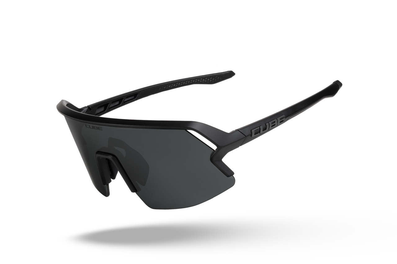 Cube Vertex Wechselscheiben Fahrradbrille matt schwarz/smoke
