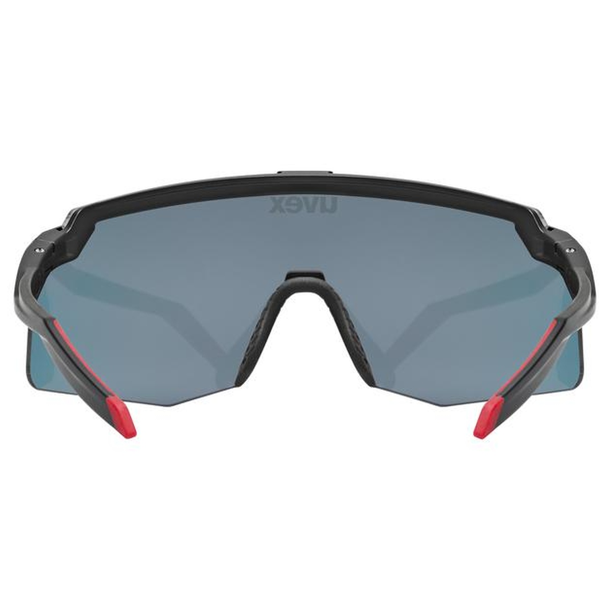 uvex Pace Stage S Fahrrad / Sport Brille matt schwarz/mirror rot 2027