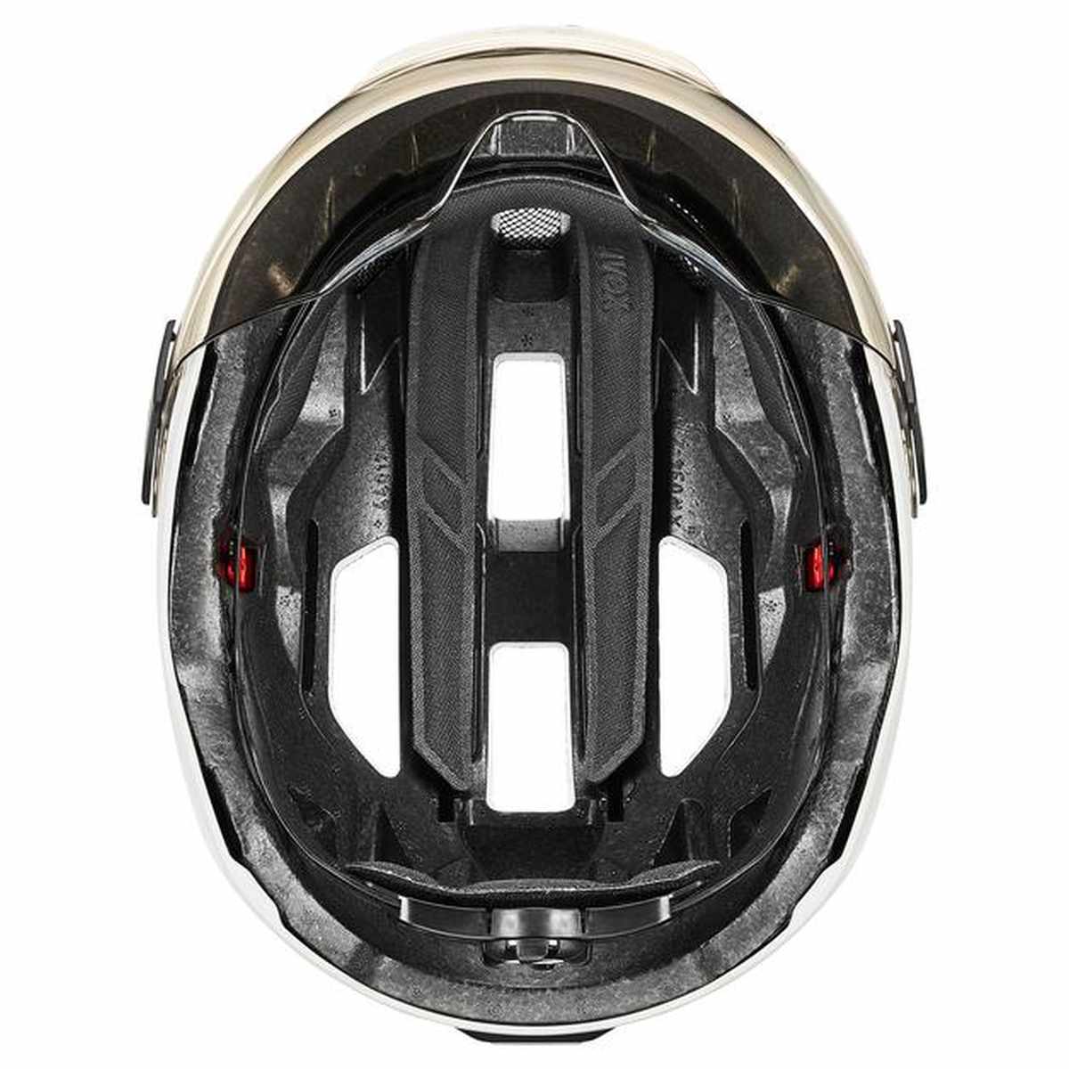 uvex Stride Visor Fahrrad Helm matt weiß 2027