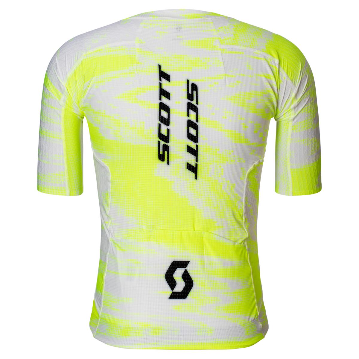 Scott RC Ultd Aero Rennrad Fahrradtrikot kurzarm safety gelb/weiß 2027
