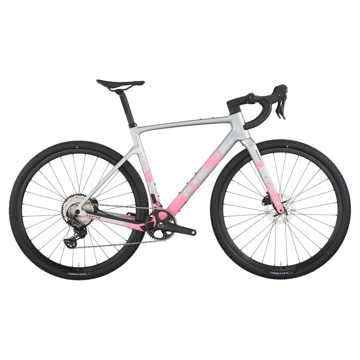 Scott Addict Gravel 30 Carbon Fahrrad grau/rosa 2026