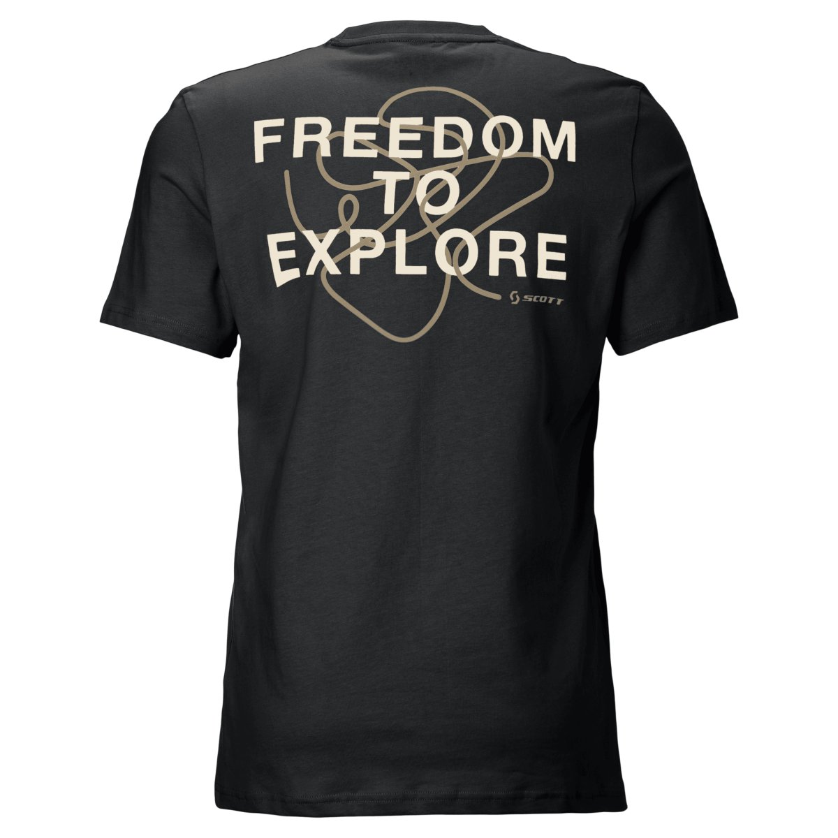 Scott Backprint Freizeit T-Shirt schwarz 2026