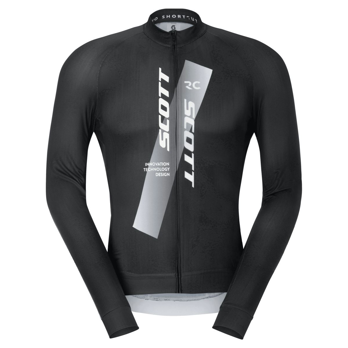 Scott RC Pro Fahrradtrikot langarm schwarz/weiß 2026