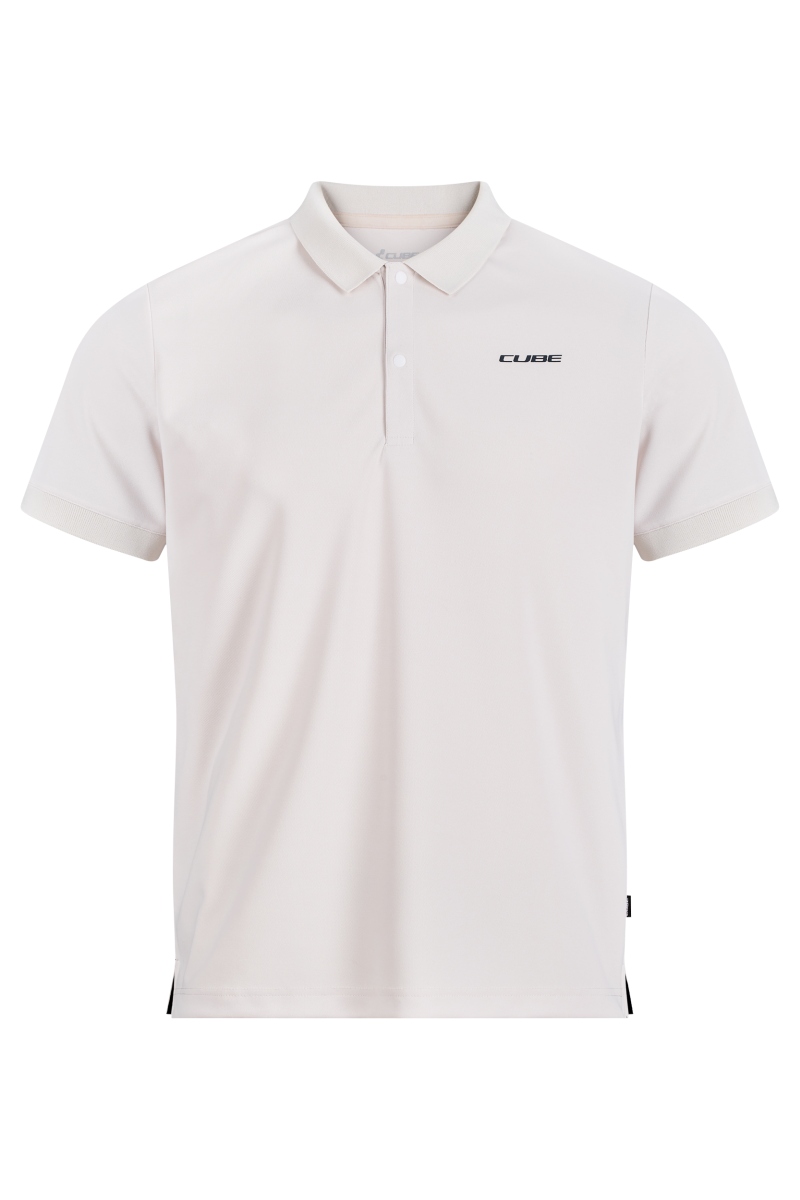 Cube Tech Polo Freizeit T-Shirt sandfarben 2027
