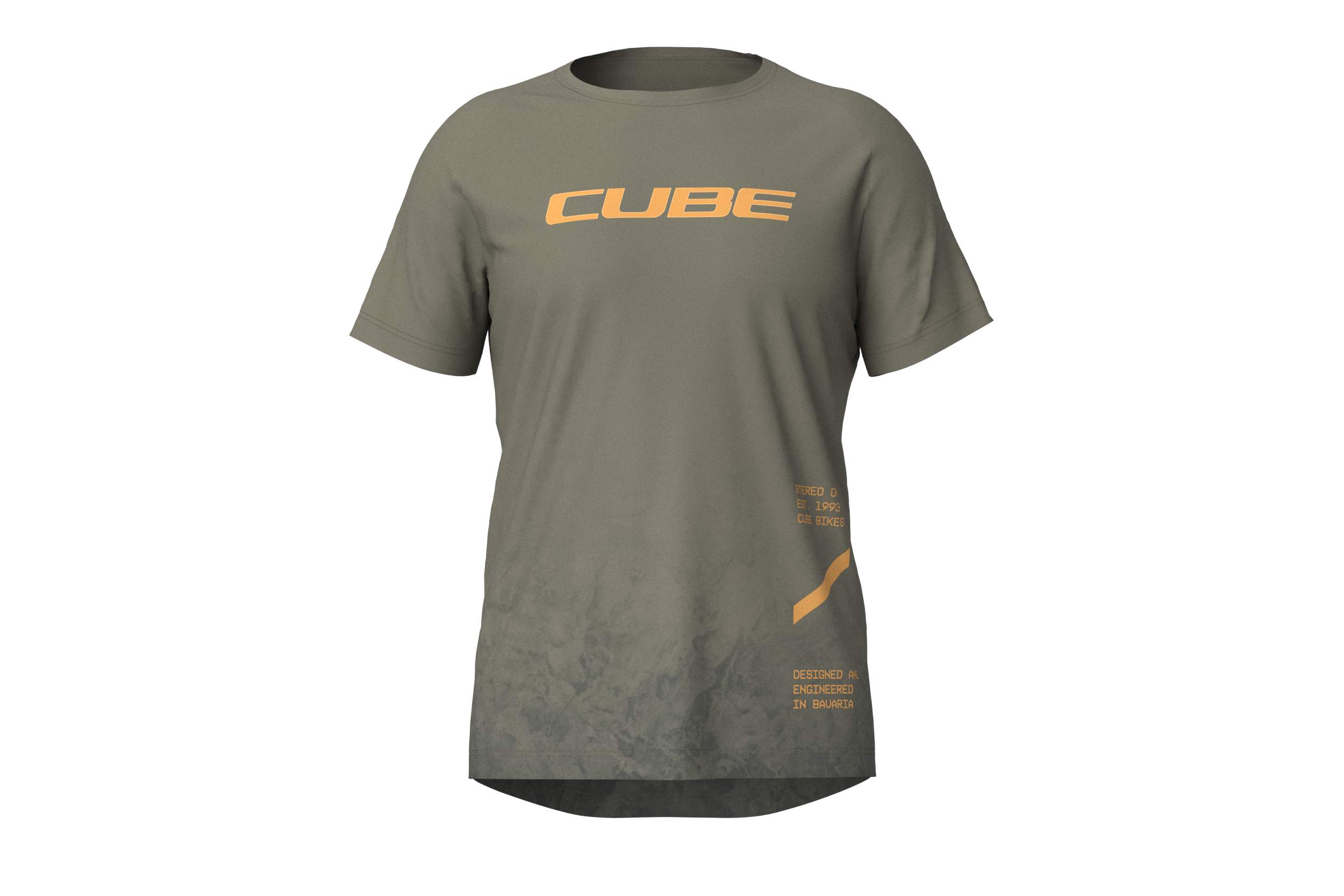 Cube TM Fahrrad Trikot kurz olive grün 2027