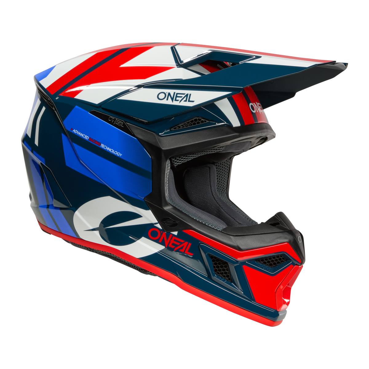 ONeal 3SRS Ride Motocross Enduro MTB Helm blau/weiß/rot 2027