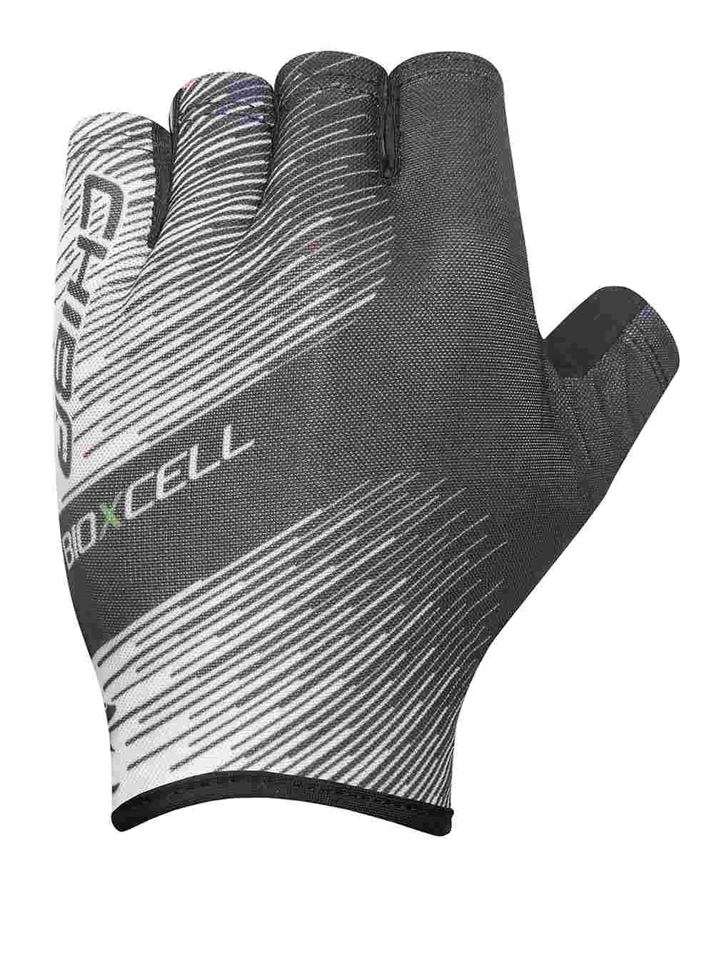 Chiba BioXCell Tan Through Fahrrad Handschuhe kurz weiß/schwarz 2027