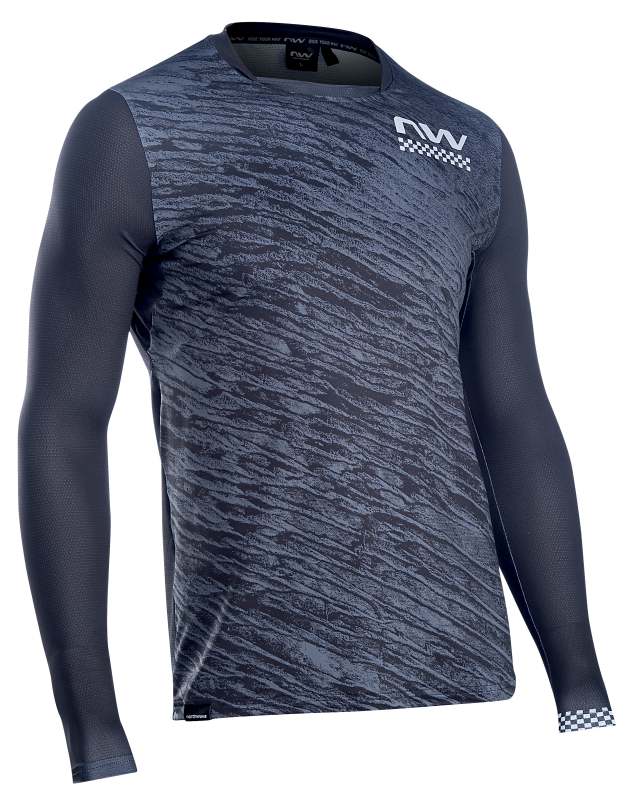 Northwave Bomb Fahrrad Trikot lang schwarz 2023