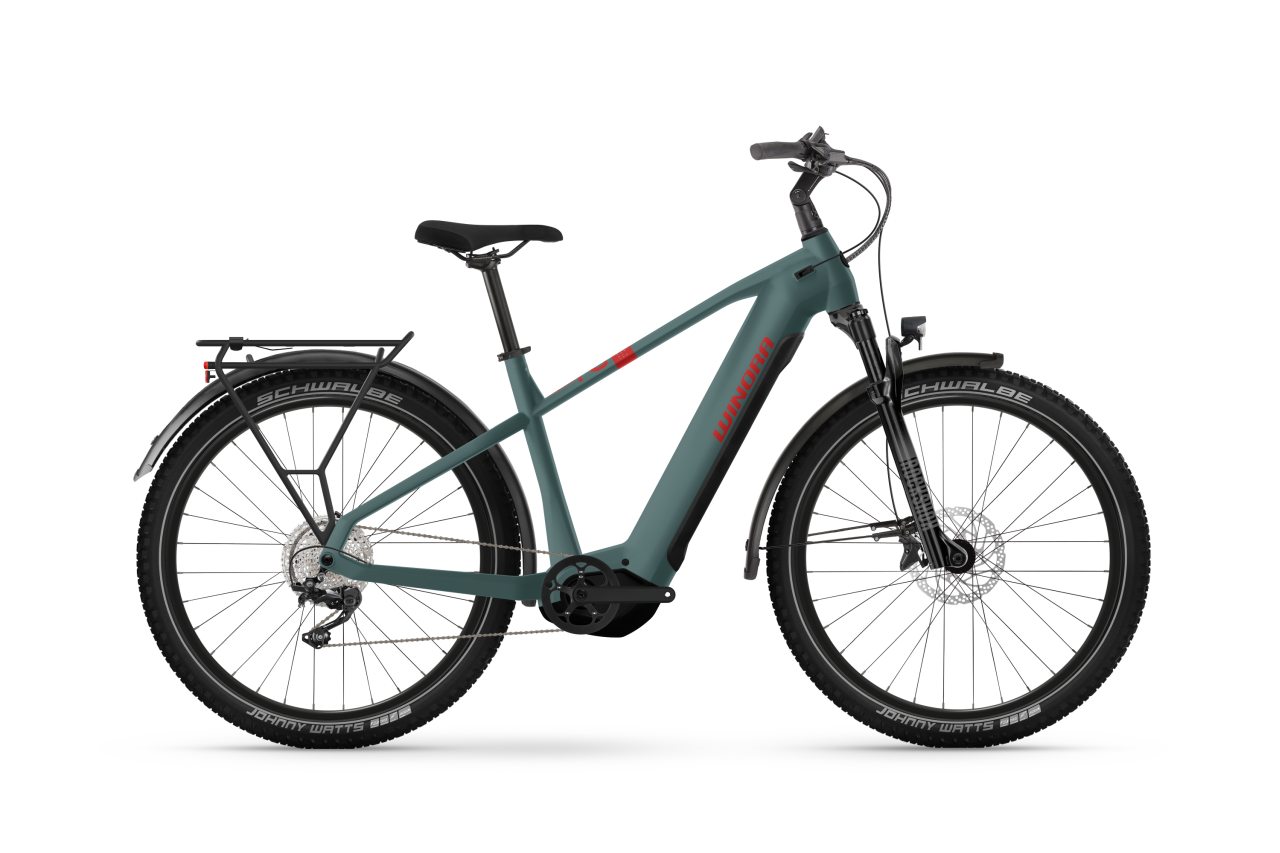 Winora Yucatan X12 27.5'' Pedelec E-Bike Trekking Fahrrad matt stone blau 2025