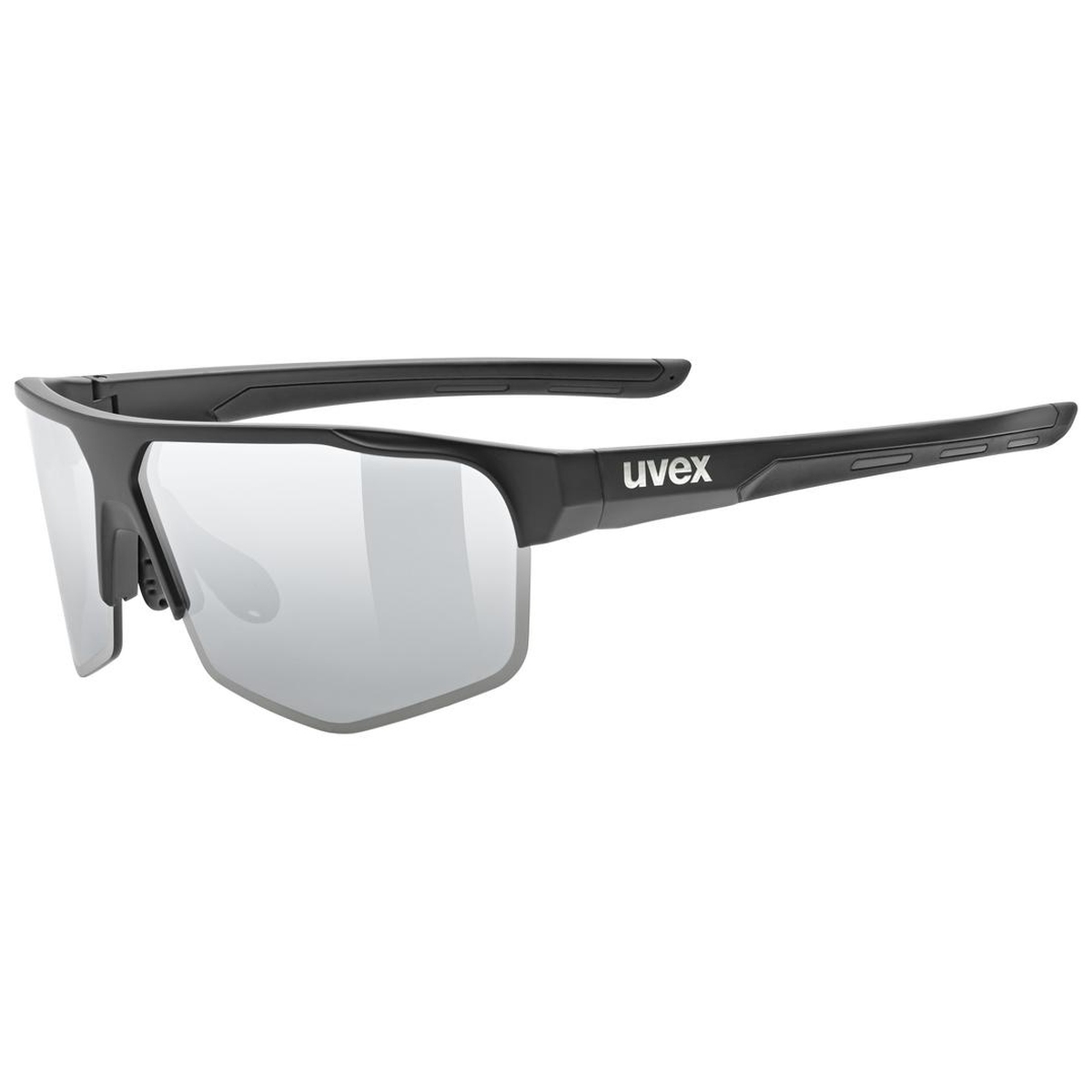 Uvex Axos Fahrrad / Sport Wechselscheiben Brille matt schwarz/mirror silberfarben