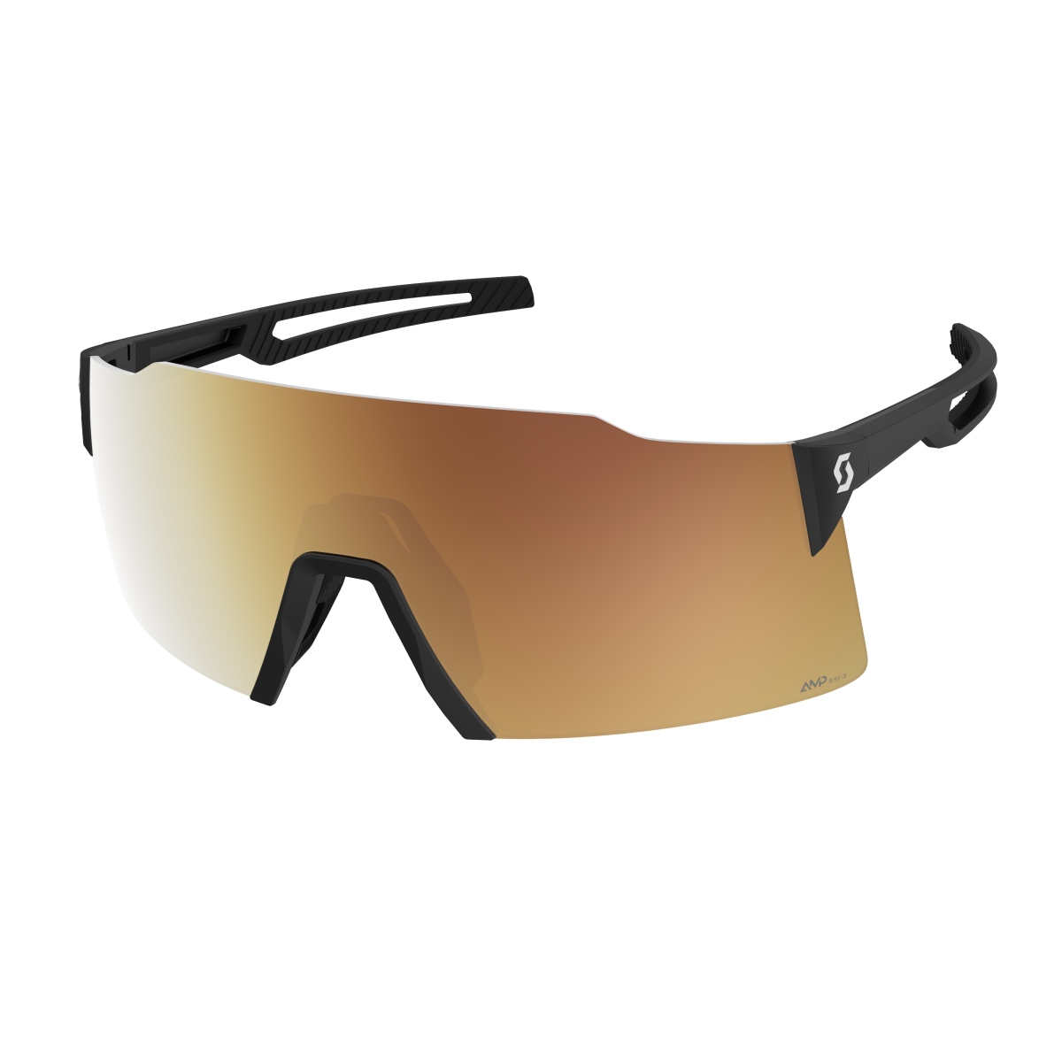Scott Stride LS AMP Wechselscheiben Fahrradbrille schwarz/goldfarben chrome