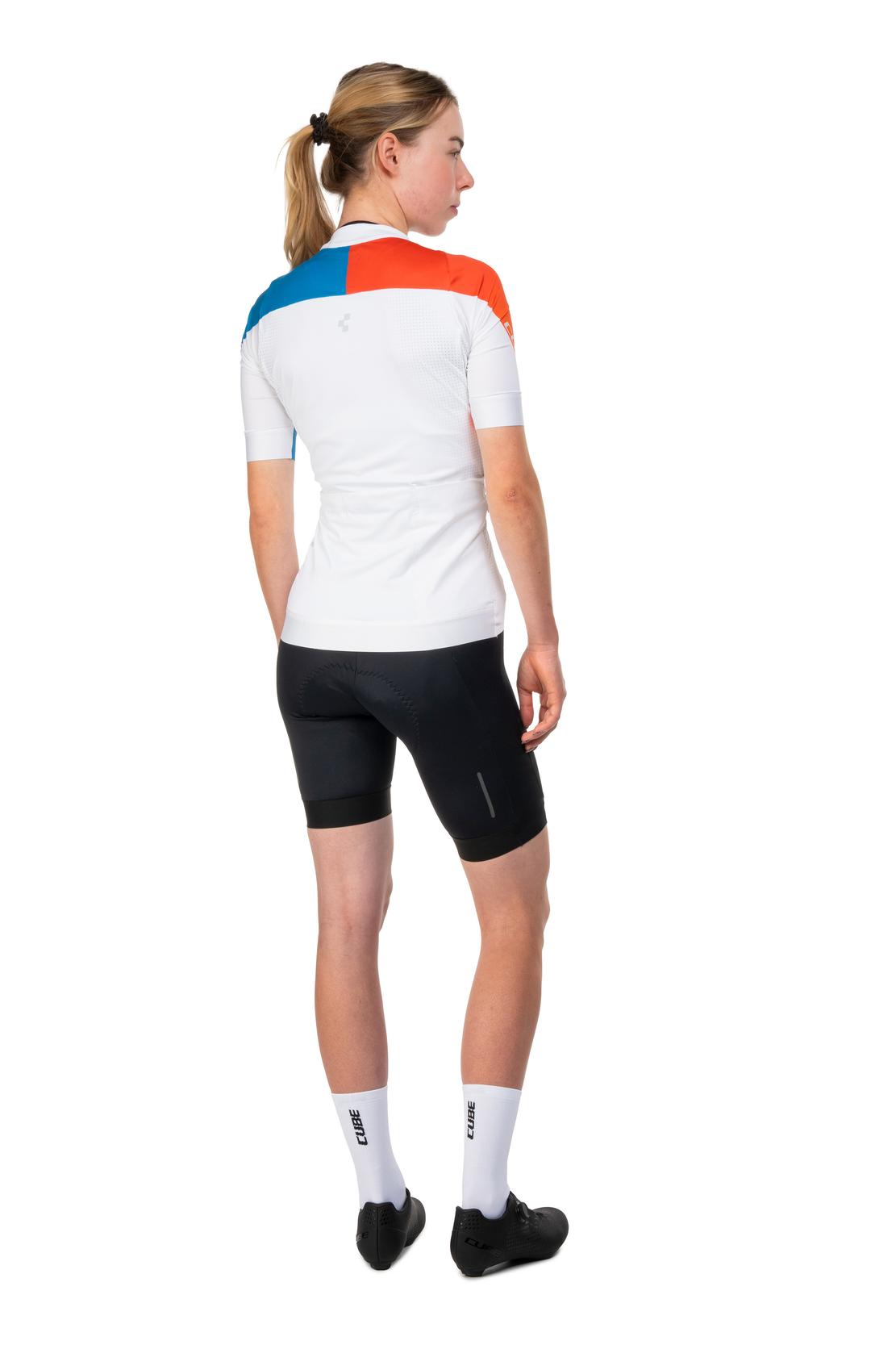 Cube Road / XC Teamline Damen Fahrrad Trikot kurz schwarz/orange 2027