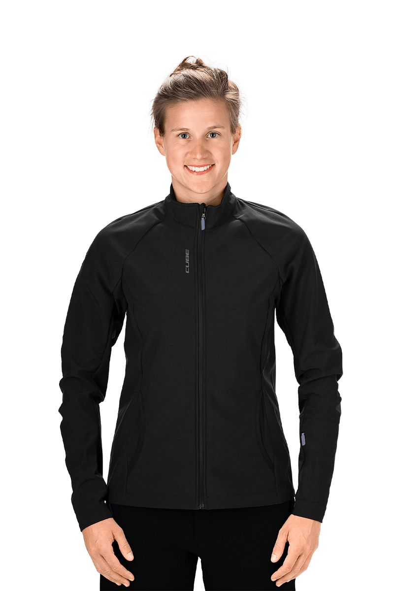 Cube Tour Softshell Damen Fahrrad Jacke schwarz 2027