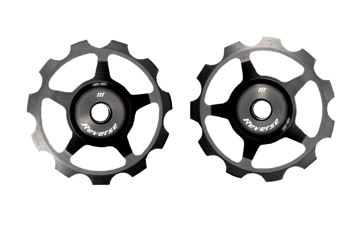 Reverse Alu Pulley Set für Colab Kettenspanner schwarz