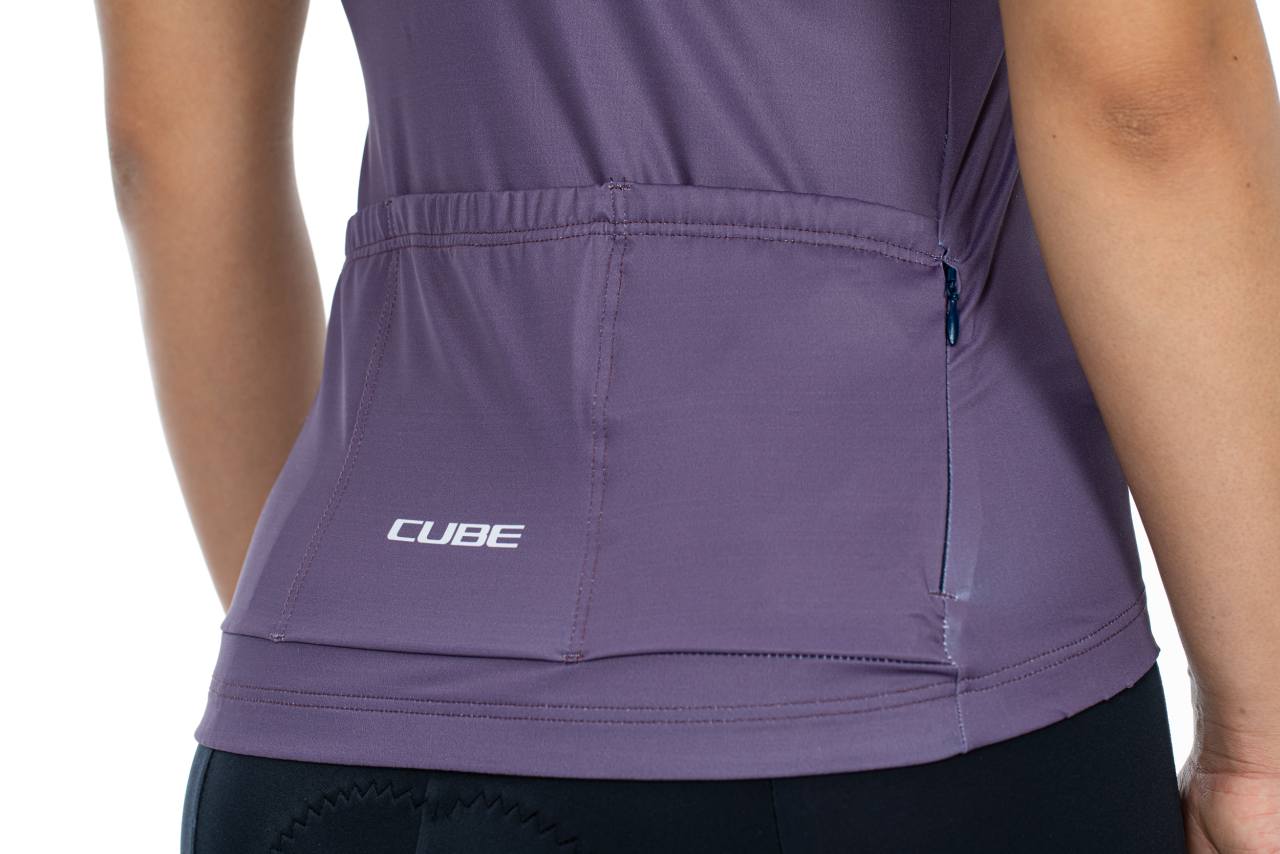 Cube Teamline Damen Fahrrad Trikot kurz lila/rosa 2027