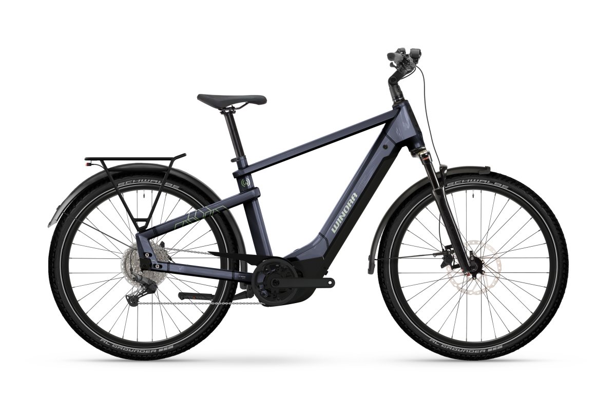 Winora Yakun X10E 600 High 27.5'' E-Bike Trekking Pedelec night lila 2026