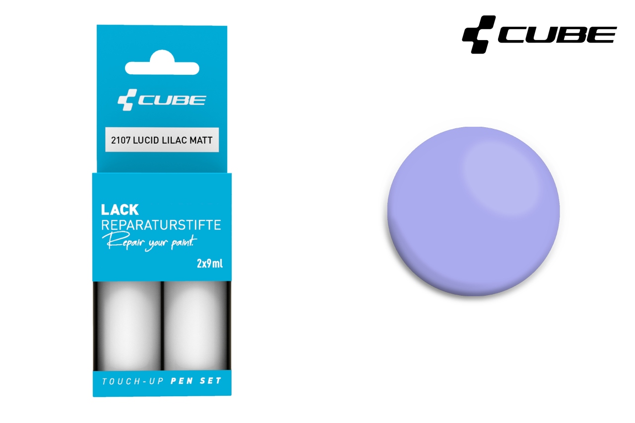 Cube Lackstift Set 2 x 9 ml / 830.56 ¤ / Liter Lucid Lilac matt 2107