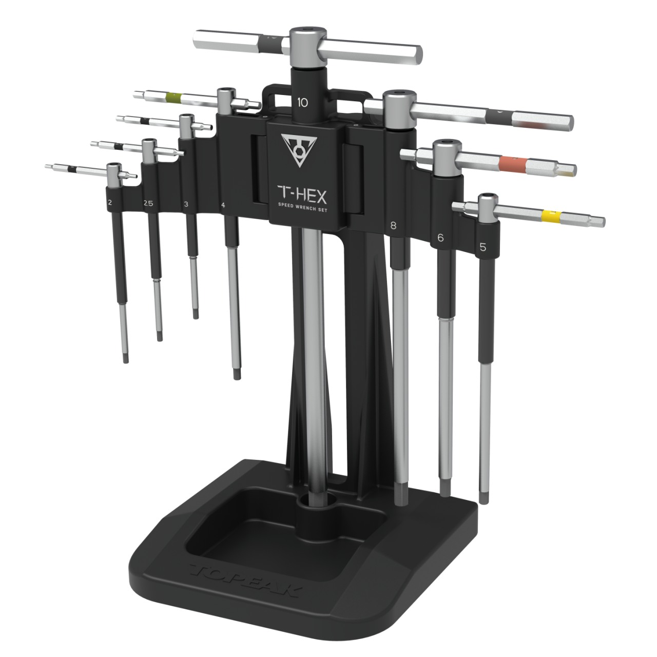Topeak T-Innensechkant Speed Wrench Set Schlüsselset silberfarben/schwarz