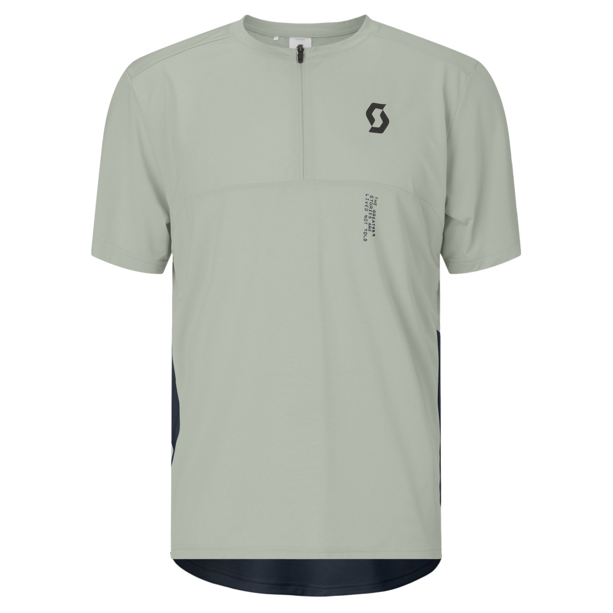 Scott Vertic Zip Fahrradtrikot kurzarm grau/blau 2026