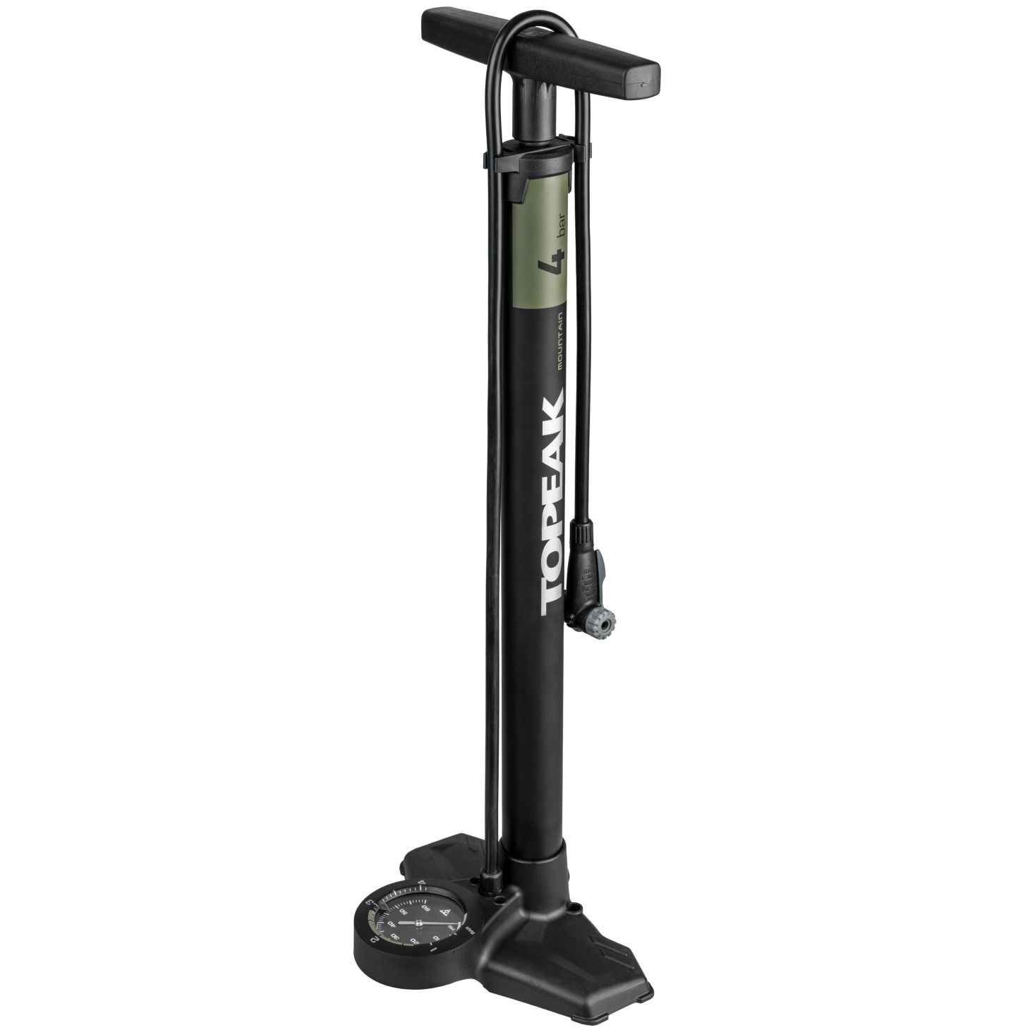 Topeak JoeBlow Mountain EX Fahrrad Standpumpe mit TwinHead schwarz
