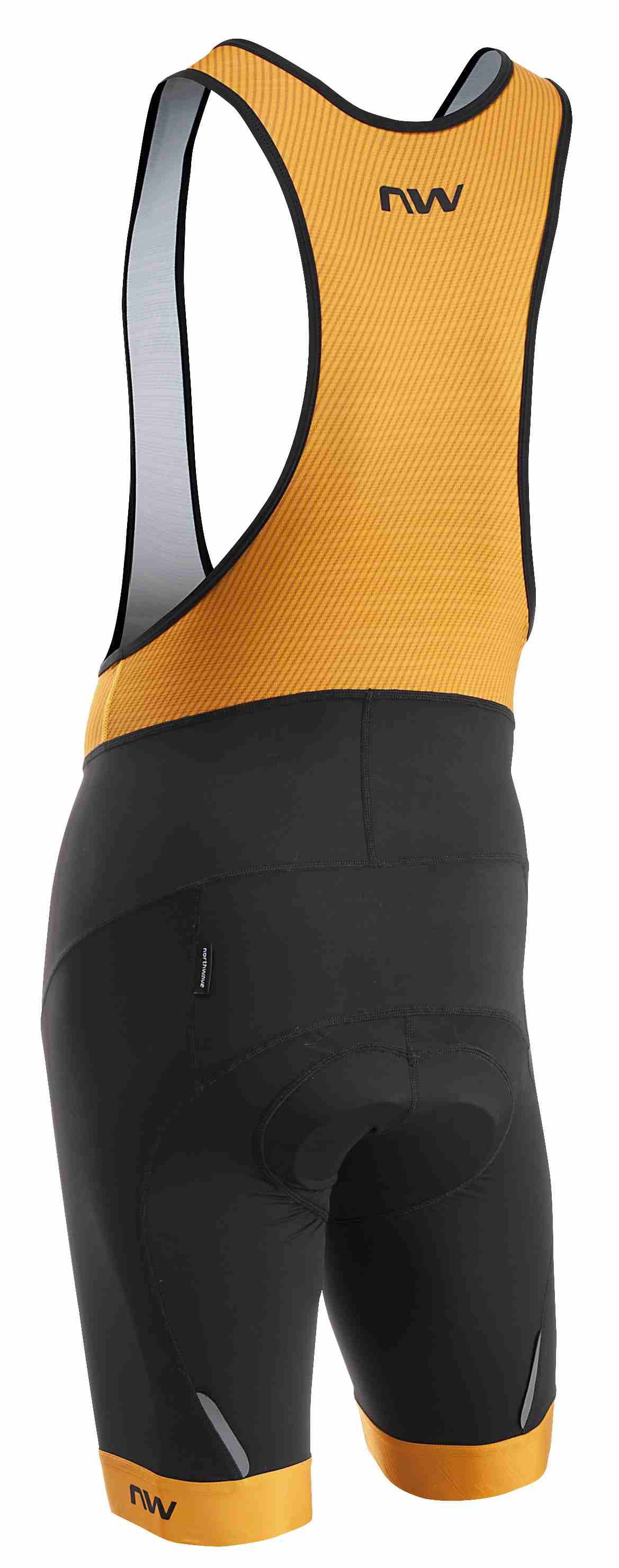Northwave Force Evo Fahrrad Trägerhose kurz schwarz/gelb 2024