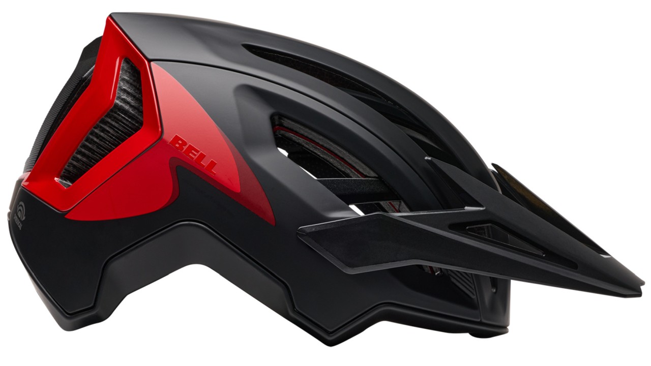 Bell 5fifty Spherical MTB Fahrradhelm fluid schwarz/rot 2026