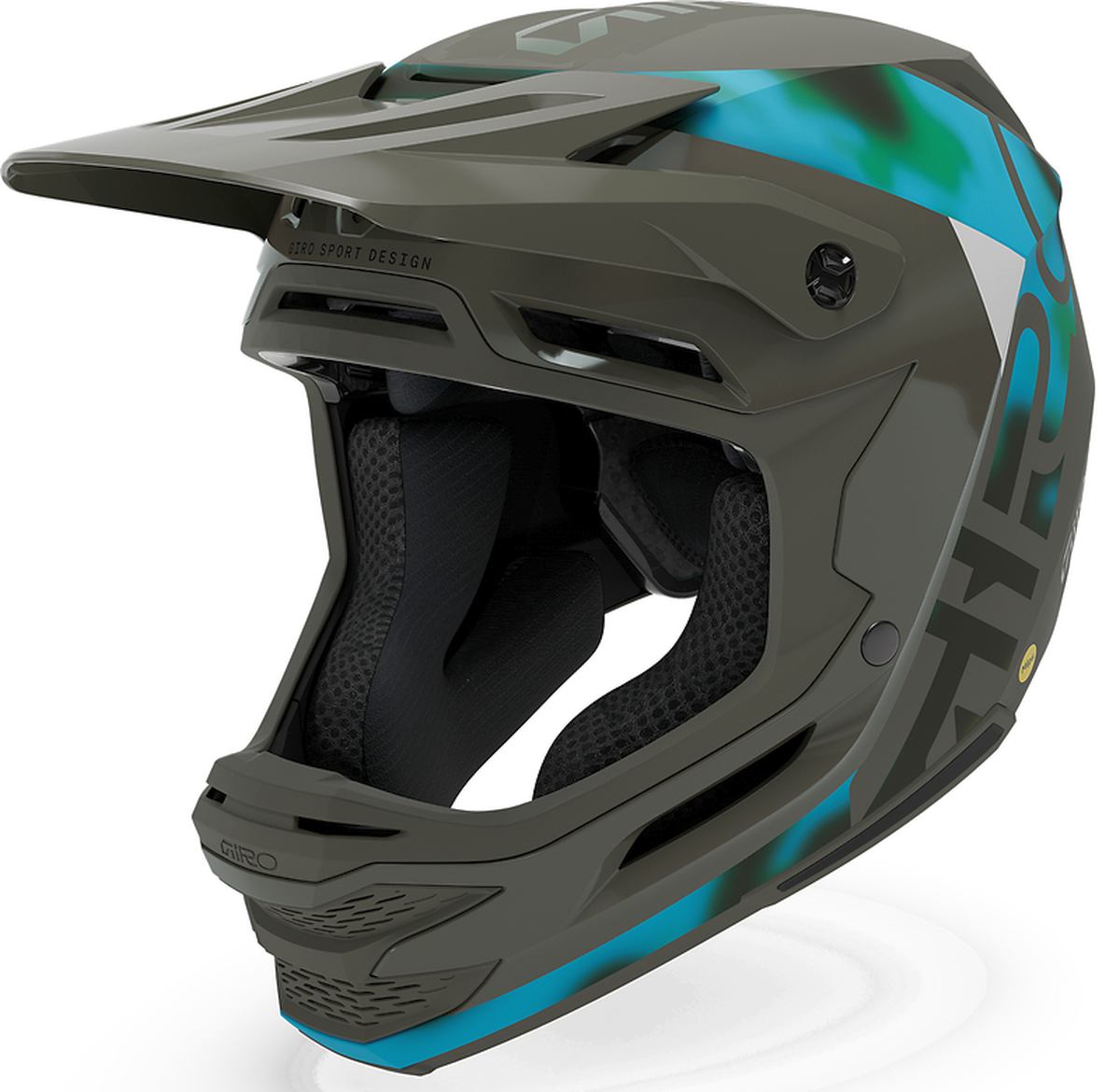 Giro Insurgent Spherical DH Fahrradhelm matt schwarz/blau 2026