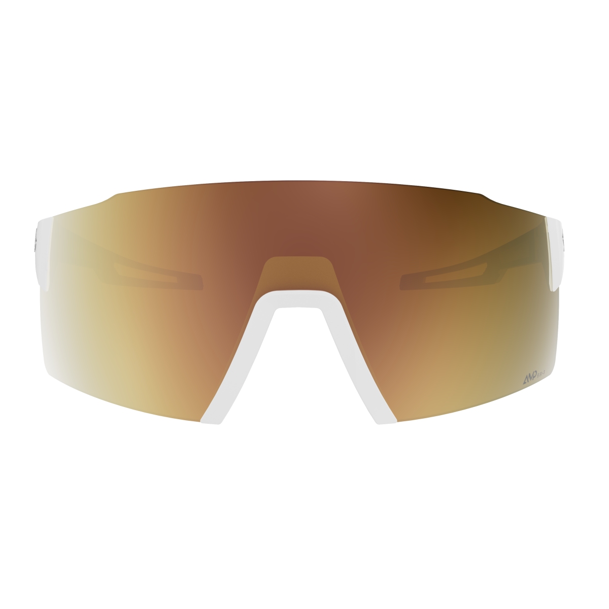 Scott Stride Compact LS AMP Wechselscheiben Fahrradbrille weiß/goldfarben chrome