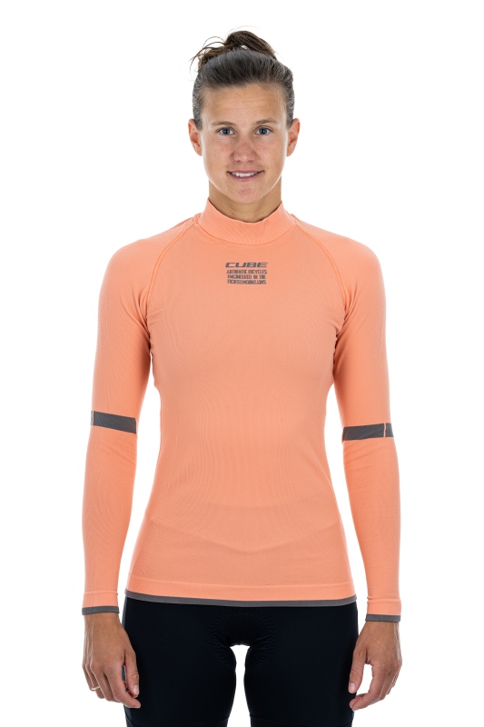 Cube Race Be Cool Damen Fahrrad Unterhemd lang coral rot 2027