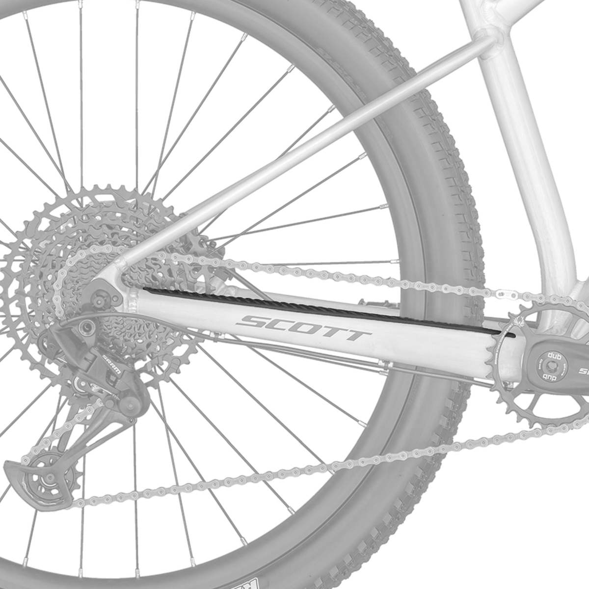 Scott Chainstay protector Kettenstrebenschutz für Scale Alu ab 2023 schwarz