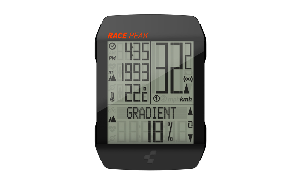 Cube Race Peak Fahrrad Computer / Höhenmesser schwarz