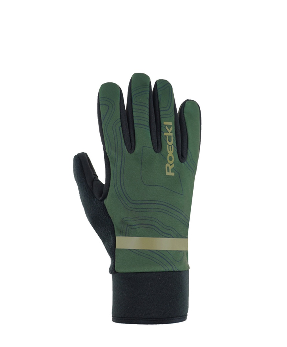 Roeckl Ranua Kinder Winter Fahrrad Handschuhe lang grün 2026