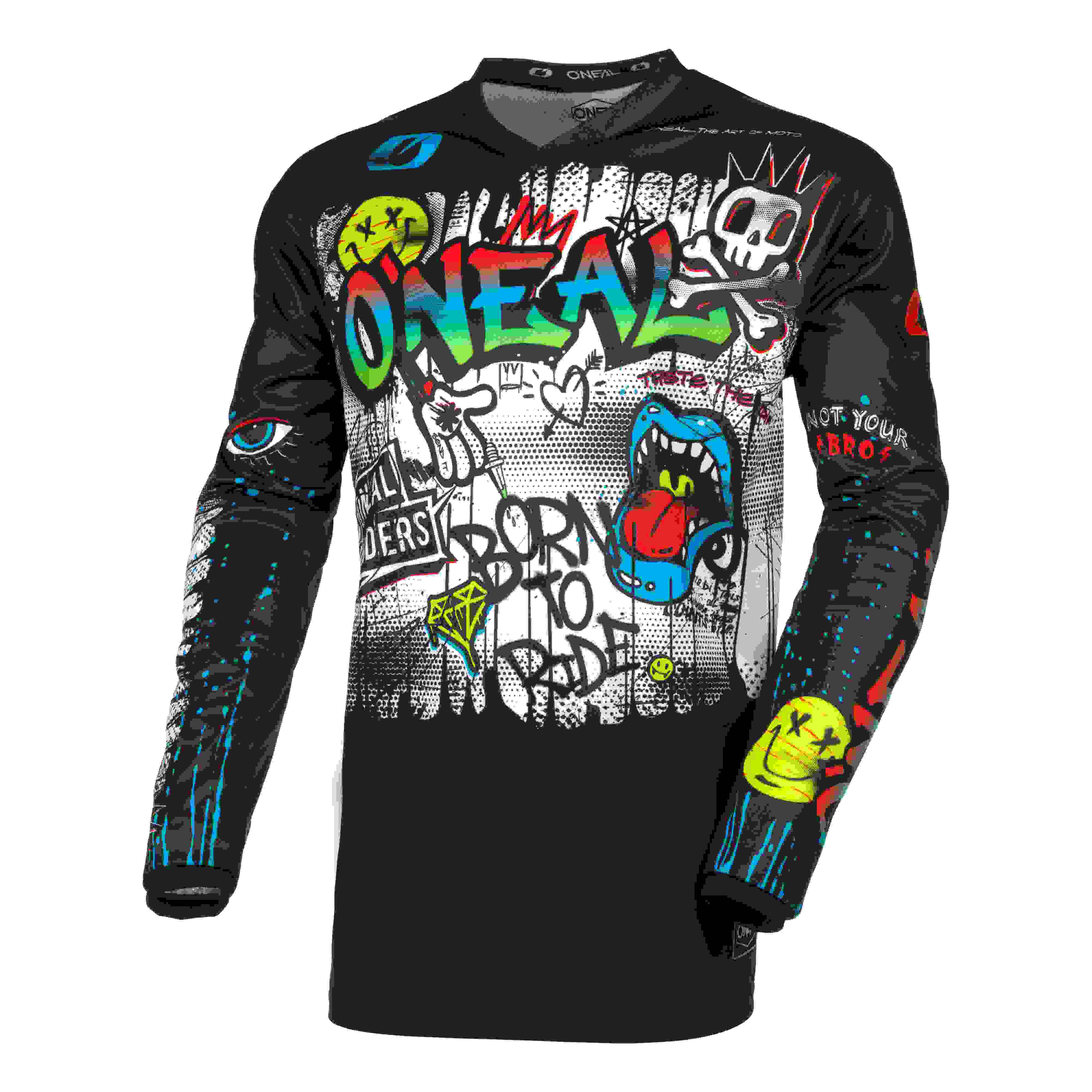 O'Neal Element Rancid FR Jersey Trikot lang schwarz/weiß 2027 Oneal
