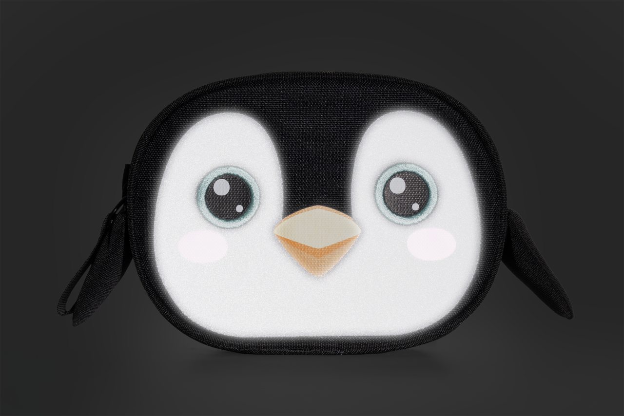 Acid Kids Pinguin Kinder Lenkertasche schwarz
