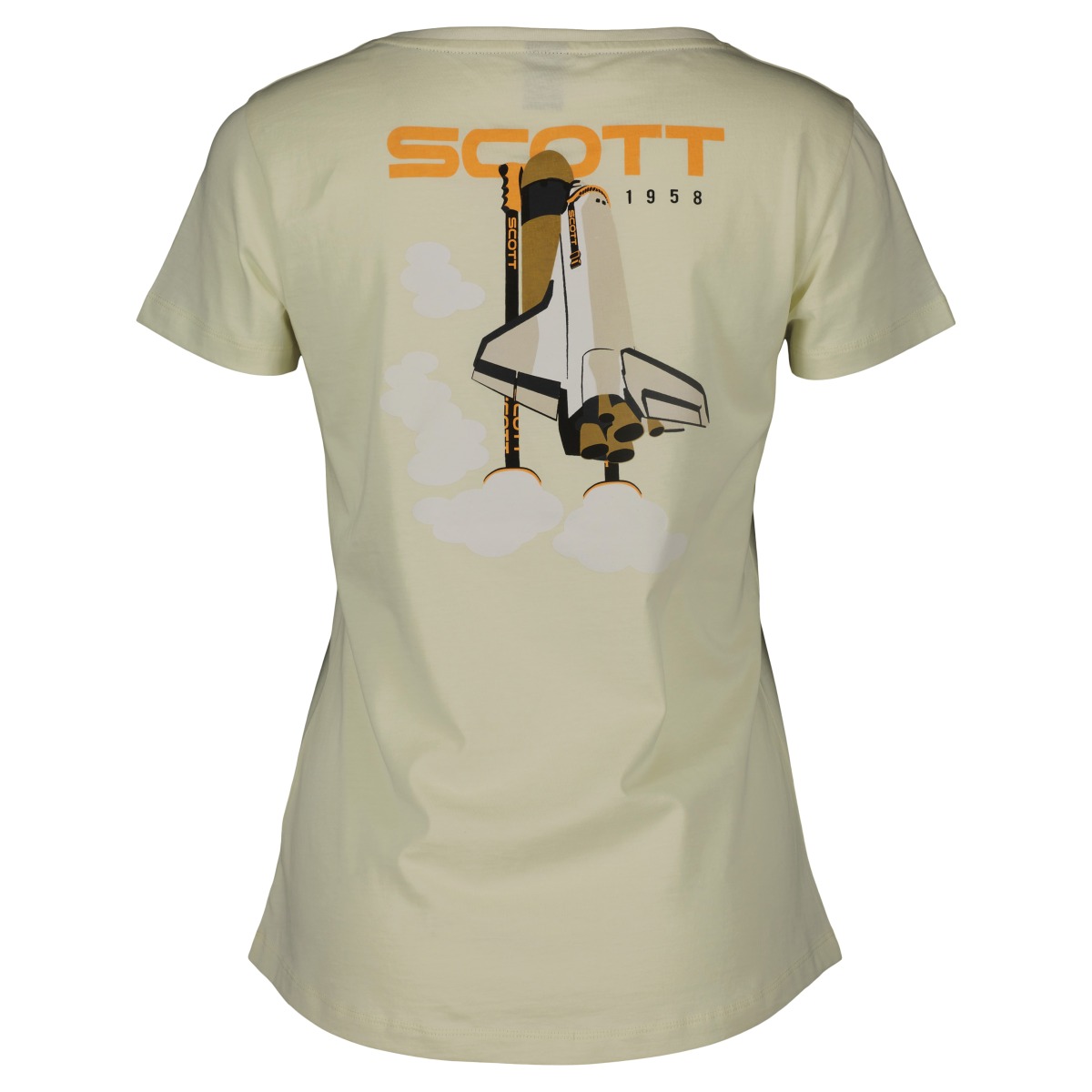 Scott Retro Damen Freizeit T-Shirt soft gelb 2025