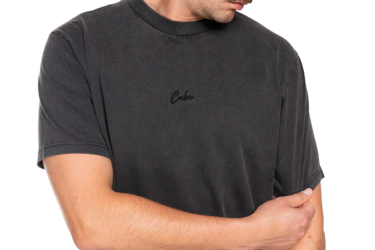 Cube Organic Script Freizeit T-Shirt washed grau 2027