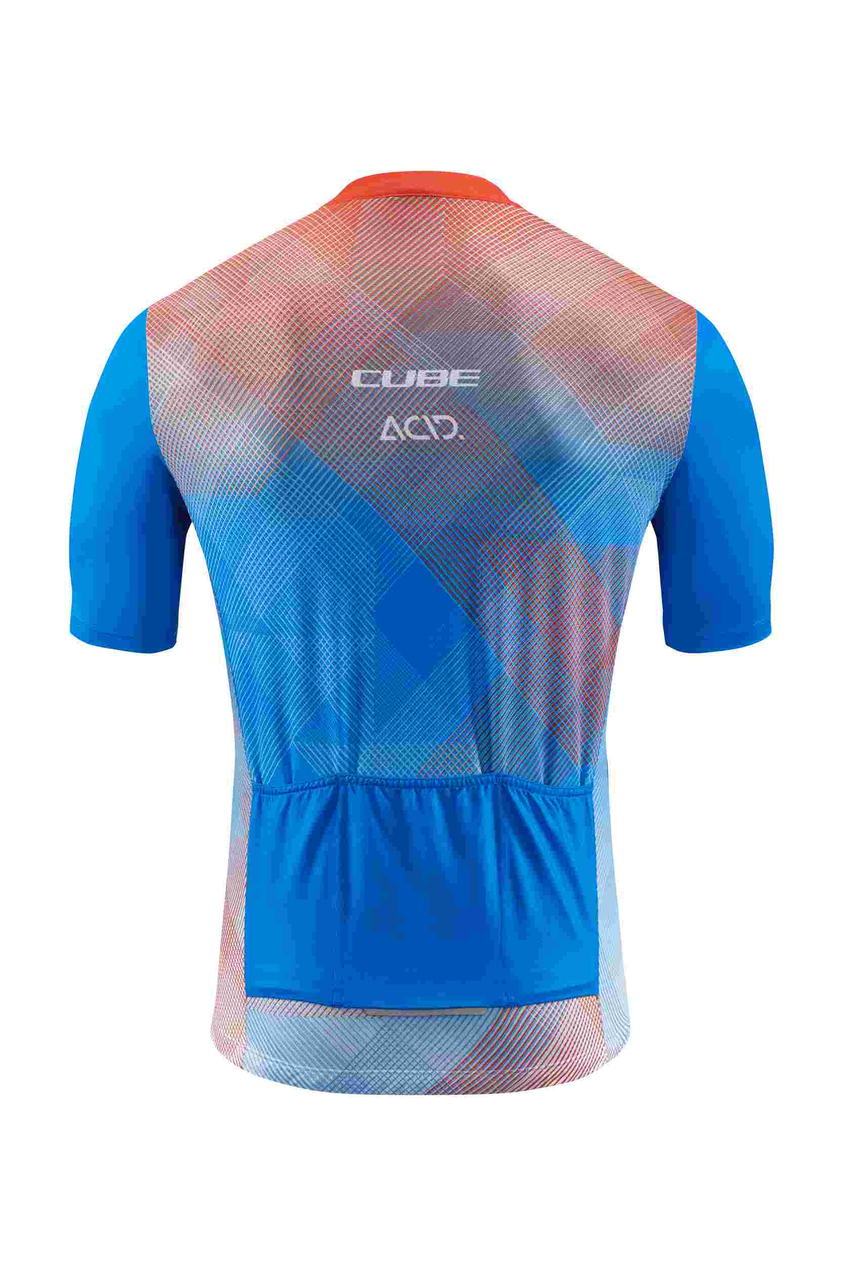 Cube Tea mline cmpt Fahrrad Trikot kurz blau / rot 2027