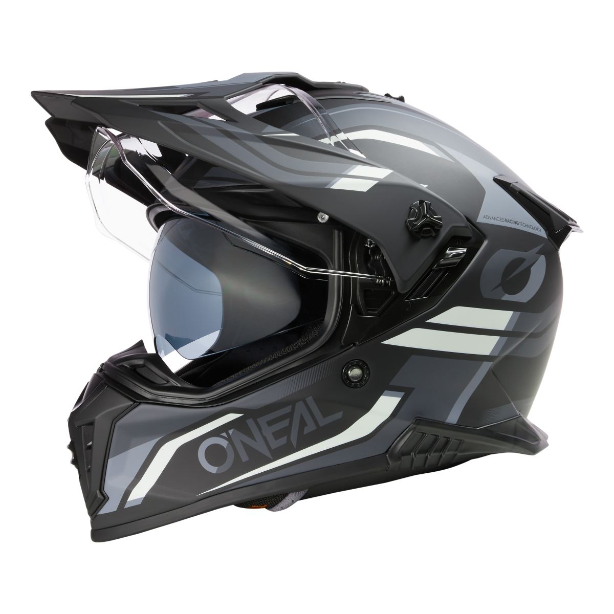 O'Neal A Series Spike Motorrad Helm schwarz/grau/weiß 2025 Oneal