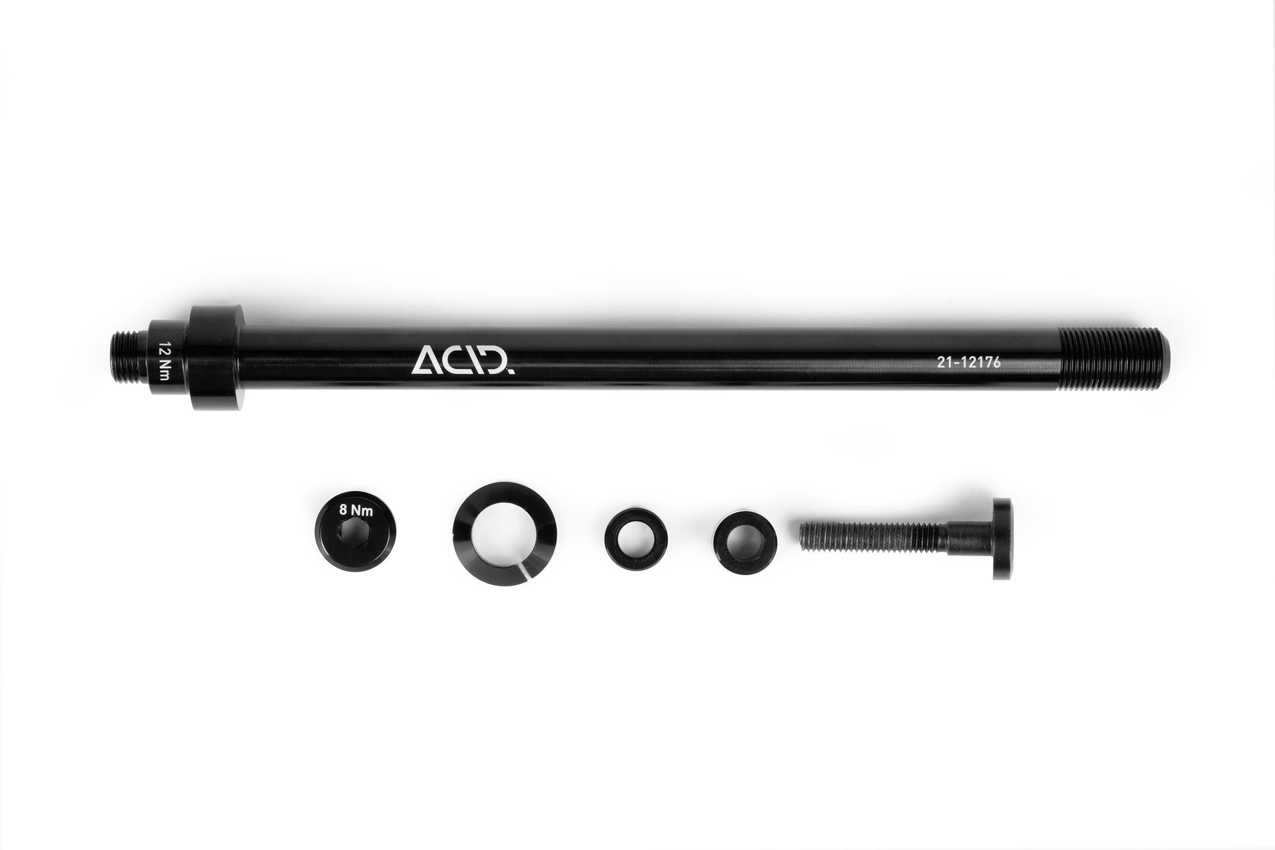 Acid M12x1.0 148 mm Steckachse für Gepäckträger Full Suspension schwarz