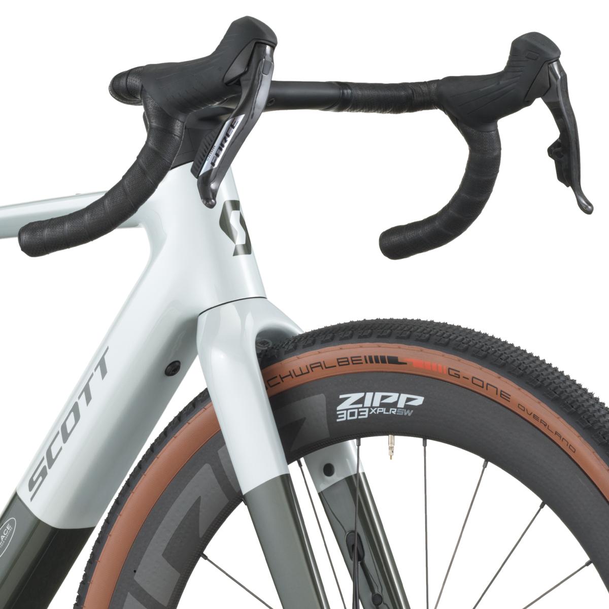 Scott Solace Gravel 10 Carbon E-Bike Pedelec beluga grau/grün 2027