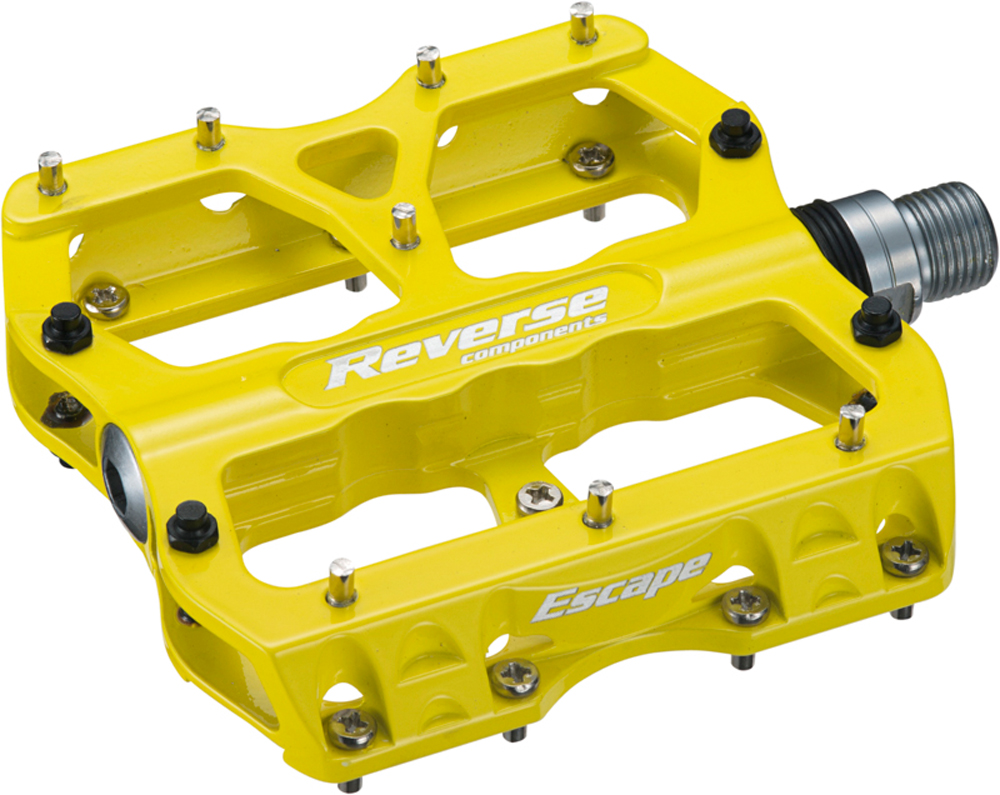 Reverse Escape Flat Fahrrad Pedal gelb