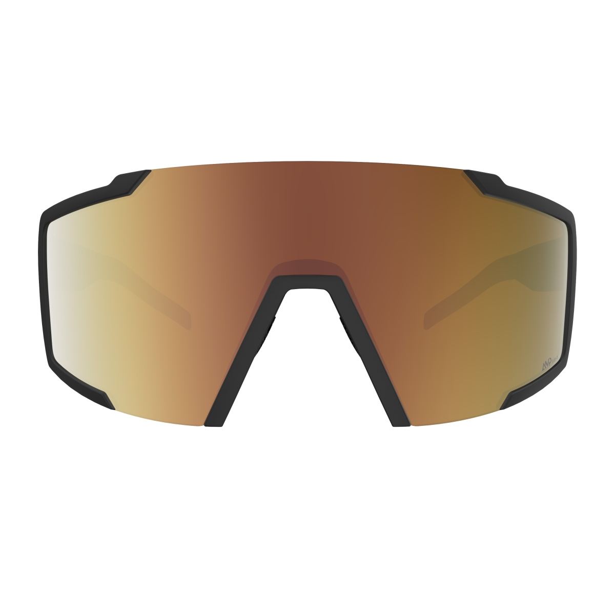 Scott Shield AMP LS Wechselscheiben Fahrradbrille schwarz/goldfarben chrome