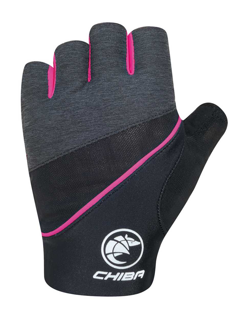Chiba Gel Premium II Damen Fahrrad Handschuhe kurz schwarz/pink 2027
