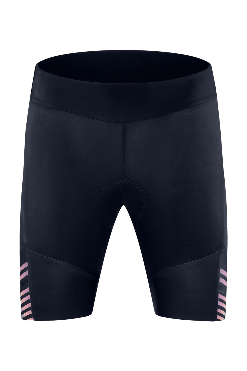 Cube Teamline Damen Fahrrad Hose kurz schwarz/lila 2027