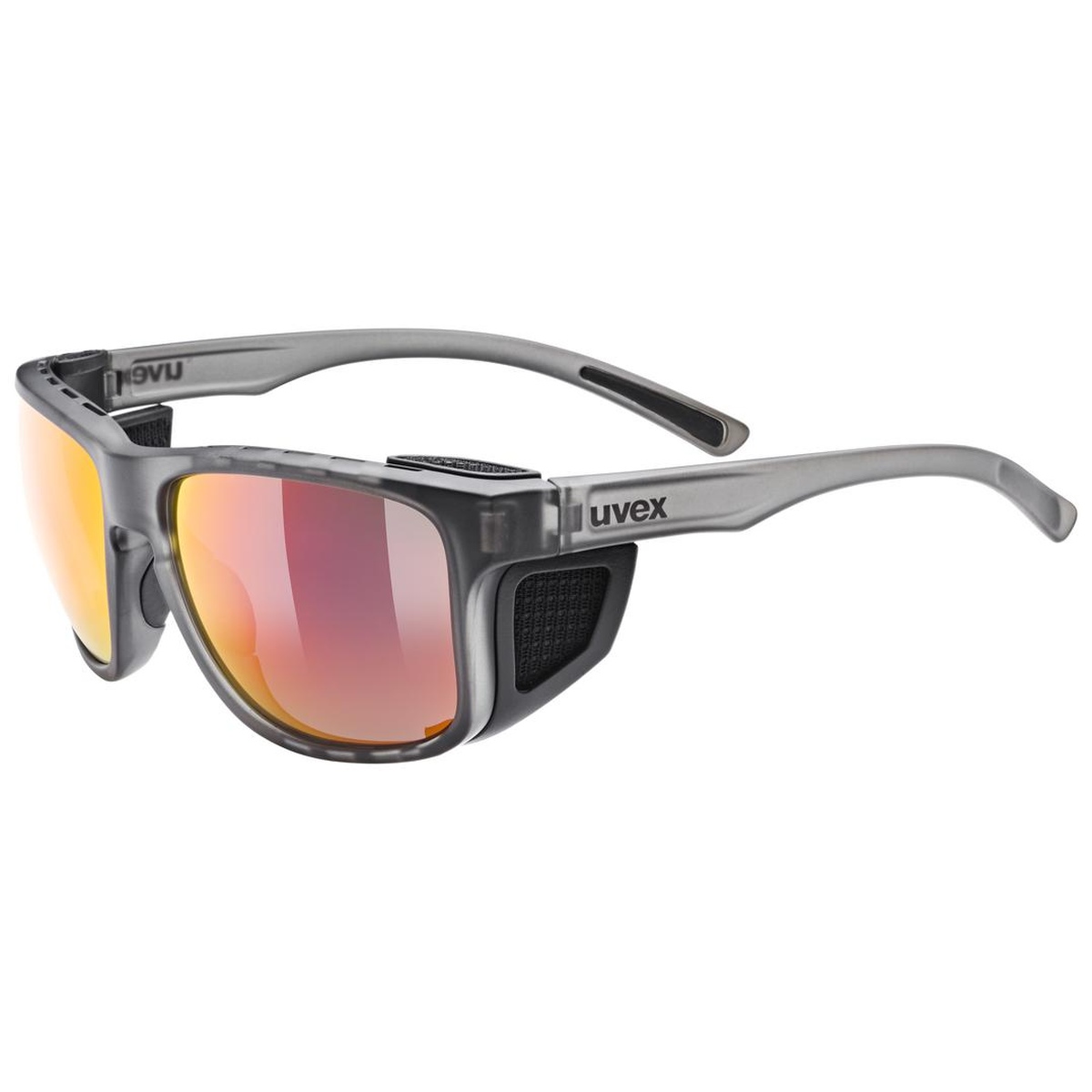 Uvex Sportstyle 312 Outdoor / Bergsport Brille matt grau/mirror rot