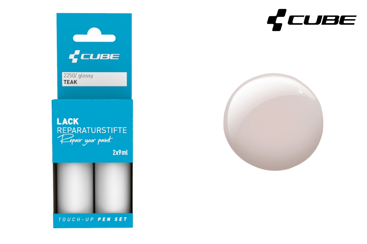 Cube Touch-Up Pen Lackreparaturstift Set teak