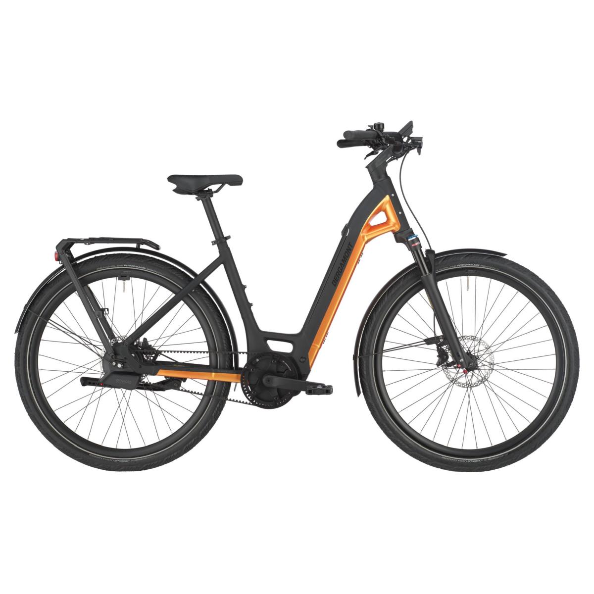 Bergamont E-Ville 10 Belt E-Bike Trekking Pedelec schwarz/orange 2026